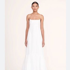 STAUD Florence Tiered Taffeta Gown